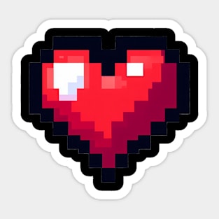 Pixel Heart Sticker